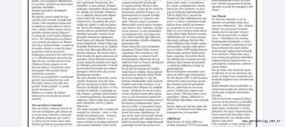 Suriye'de Yaşanan Son Olaylar