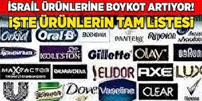 Türkiye’de satılan İsrail ürünleri 